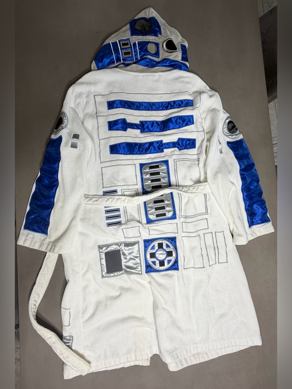 Star Wars The Robe Factory R2D2 Hooded Bathrobe - OSFM - Picture 7 of 9